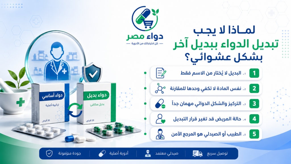 لماذا لا يجب تبديل الدواء ببديل آخر بشكل عشوائي؟