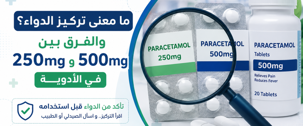 ما معنى تركيز الدواء؟ والفرق بين 250mg و500mg في الأدوية